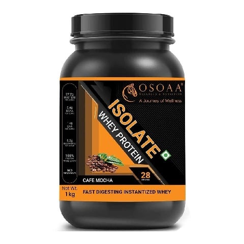 1 - Osoaa Isolate Whey Protein,  2.2 lb  Cafe Mocha 