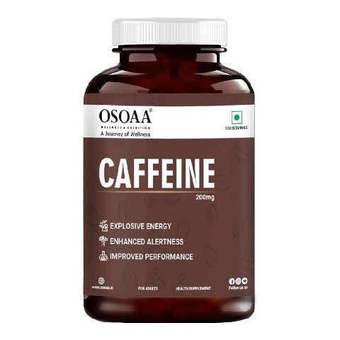 1 - Osoaa Caffeine 200mg,  120 tablet(s)  Unflavoured 