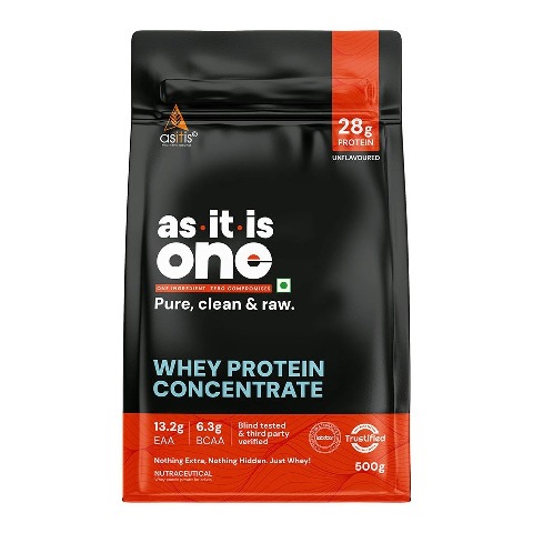 1 - AS-IT-IS Nutrition Whey Protein Concentrate 80%,  1.1 lb  Unflavoured 