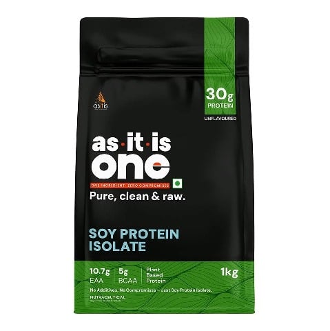 1 - AS-IT-IS Nutrition Soy Protein Isolate,  2.2 lb  Unflavoured 