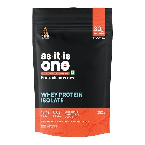 1 - AS-IT-IS Nutrition Whey Protein Isolate,  0.55 lb  Unflavoured 