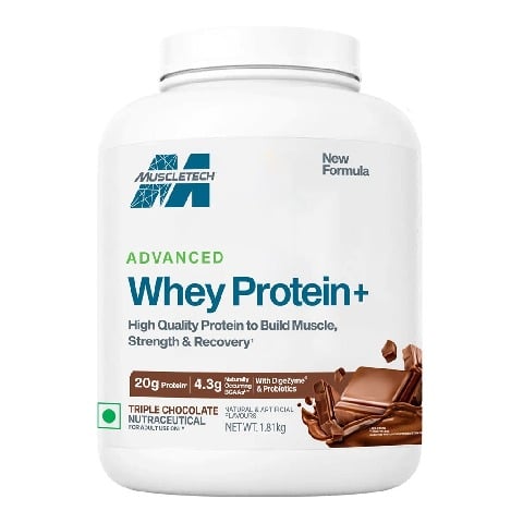 1 - MuscleTech Advanced Whey Protein+,,  3.99 lb  Triple Chocolate 