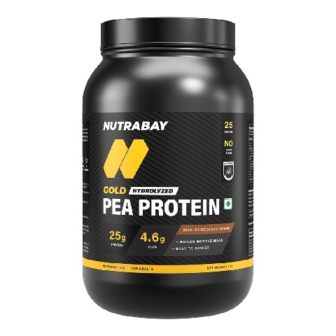 1 - Nutrabay Gold Pea Protein, 2.2 lb Rich Chocolate Creme