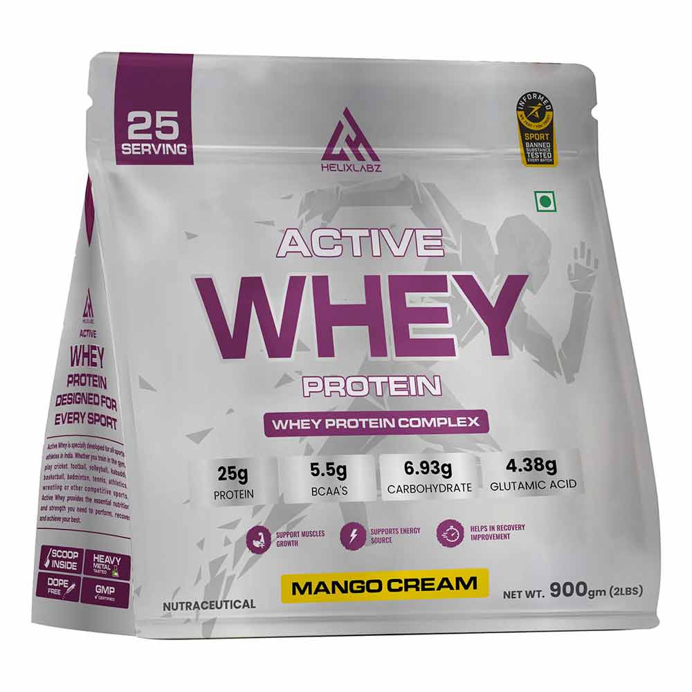 Helixlabz Active Whey Protein, 2 lb Mango Cream-image-24