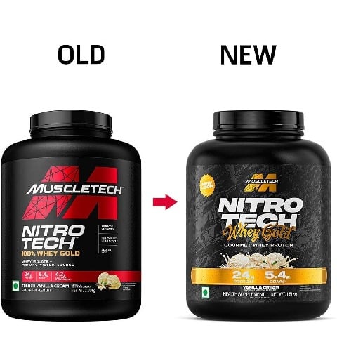 1 - MuscleTech Nitrotech 100% Whey Gold,  4 lb  French Vanilla Cream 