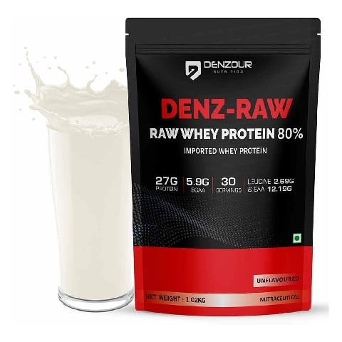 1 - Denzour Nutrition Denz-Raw Whey Protein, 2.25 lb Unflavoured