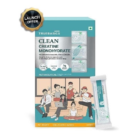 TrueBasics Clean Creatine Monohydrate, Citrus 30 sachets/pack