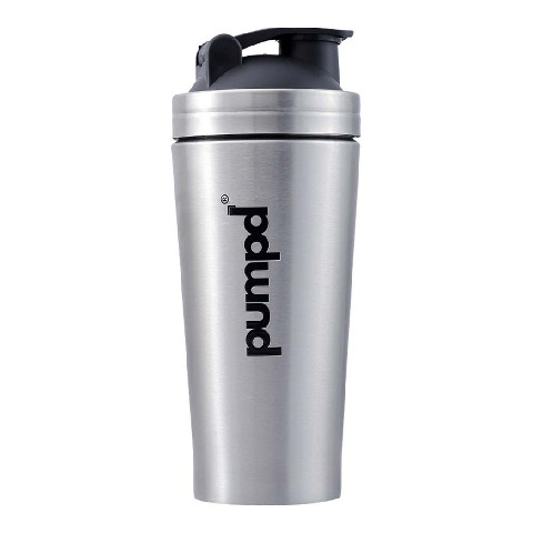 1 - Pumpd Steel Shaker,  Silver  750 ml 