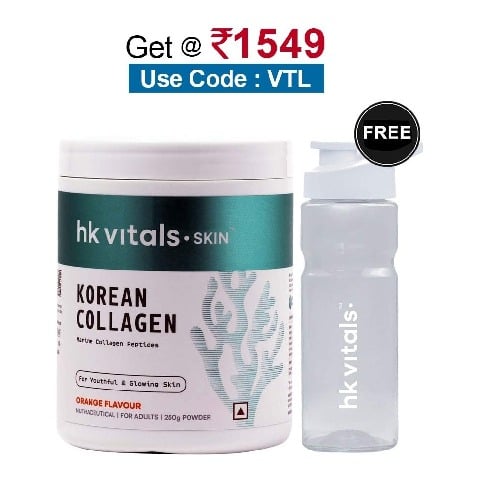 HealthKart HK Vitals Korean Skin Collagen, 250 g Orange