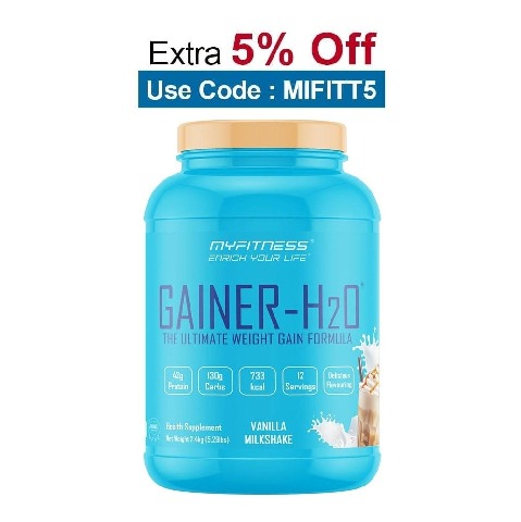 Myfitness By Paradise Gainer-H2O, 5.29 lb Vanilla Milkshake