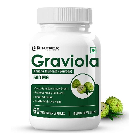 1 - Biotrex Graviola 500mg,  60 veggie capsule(s) 