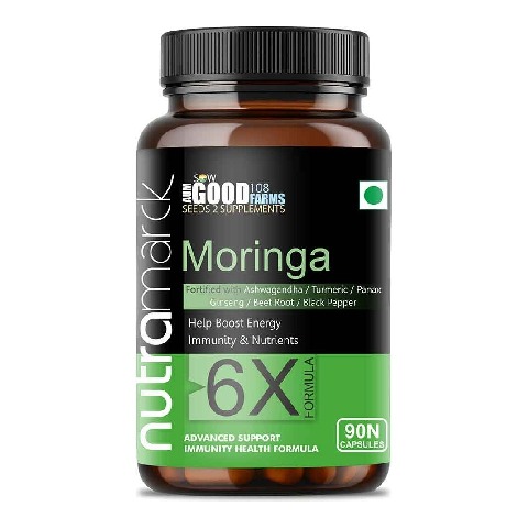 1 - NutraMarck Moringa 6X, 90 capsules