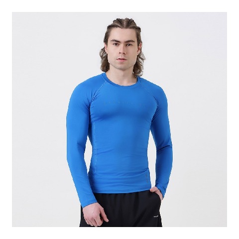 3 - MuscleBlaze Compression Muscle Tee Full Sleeve,  Large  Superman Blue 