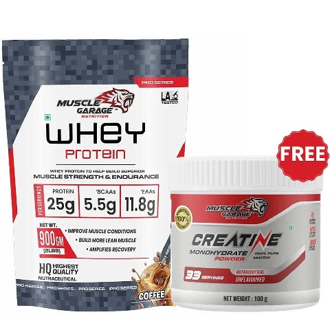 Muscle Garage Whey Protein, 2 lb Coffee