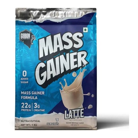 1 - Gibbon Nutrition Mass Gainer, 2.2 lb Latte