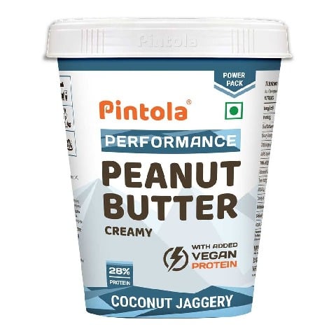 1 - Pintola Coconut Jaggery Performance Series Peanut Butter,  1 kg  Creamy 