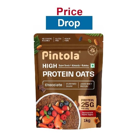 Pintola High Protein Oats, 1 kg Dark Chocolate