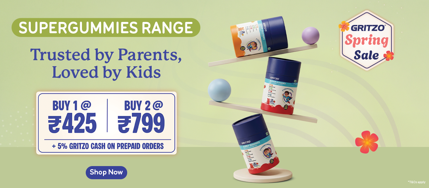 Gummies Range - Buy 1 @ 425 | Buy 2 @ 799 + 5% Gritzo Cash