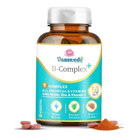 Vaamveda B-Complex,  60 tablet(s)  Supplements Forte with Vitamin C and Zinc 