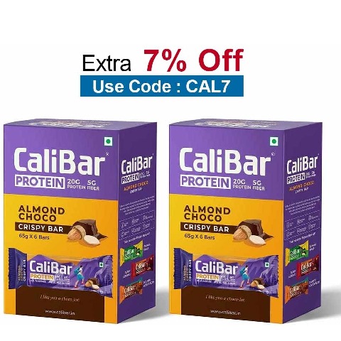 Calibar Protein Bar 20g Protein,  6 bar(s)  Almond Choco 