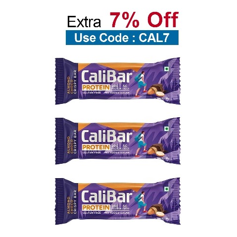 Calibar Protein Bar 20g Protein,  3 bar(s)  Almond Choco 