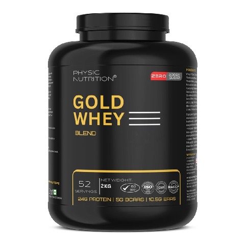 1 - Physic Nutrition Gold Whey Protein Blend,  4.4 lb  Strawberry 