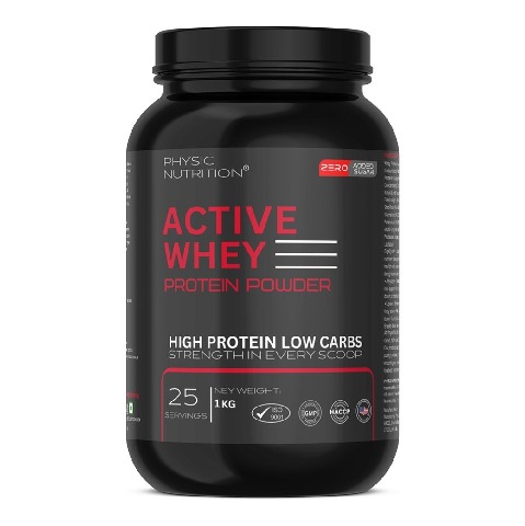 1 - Physic Nutrition Active Whey Protein Powder, 2.2 lb Chocolate