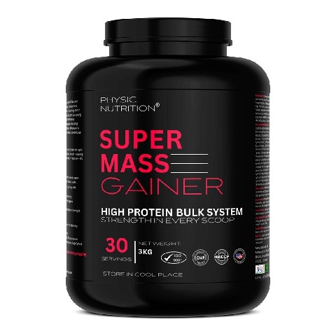 1 - Physic Nutrition Super Mass Gainer,  6.6 lb  Vanilla 