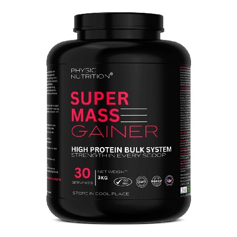 1 - Physic Nutrition Super Mass Gainer,  6.6 lb  Mango 
