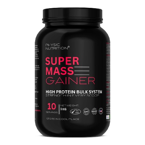 1 - Physic Nutrition Super Mass Gainer, 2.2 lb Strawberry