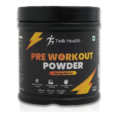 1 - Twik Health Pre Workout, 0.66 lb Orange