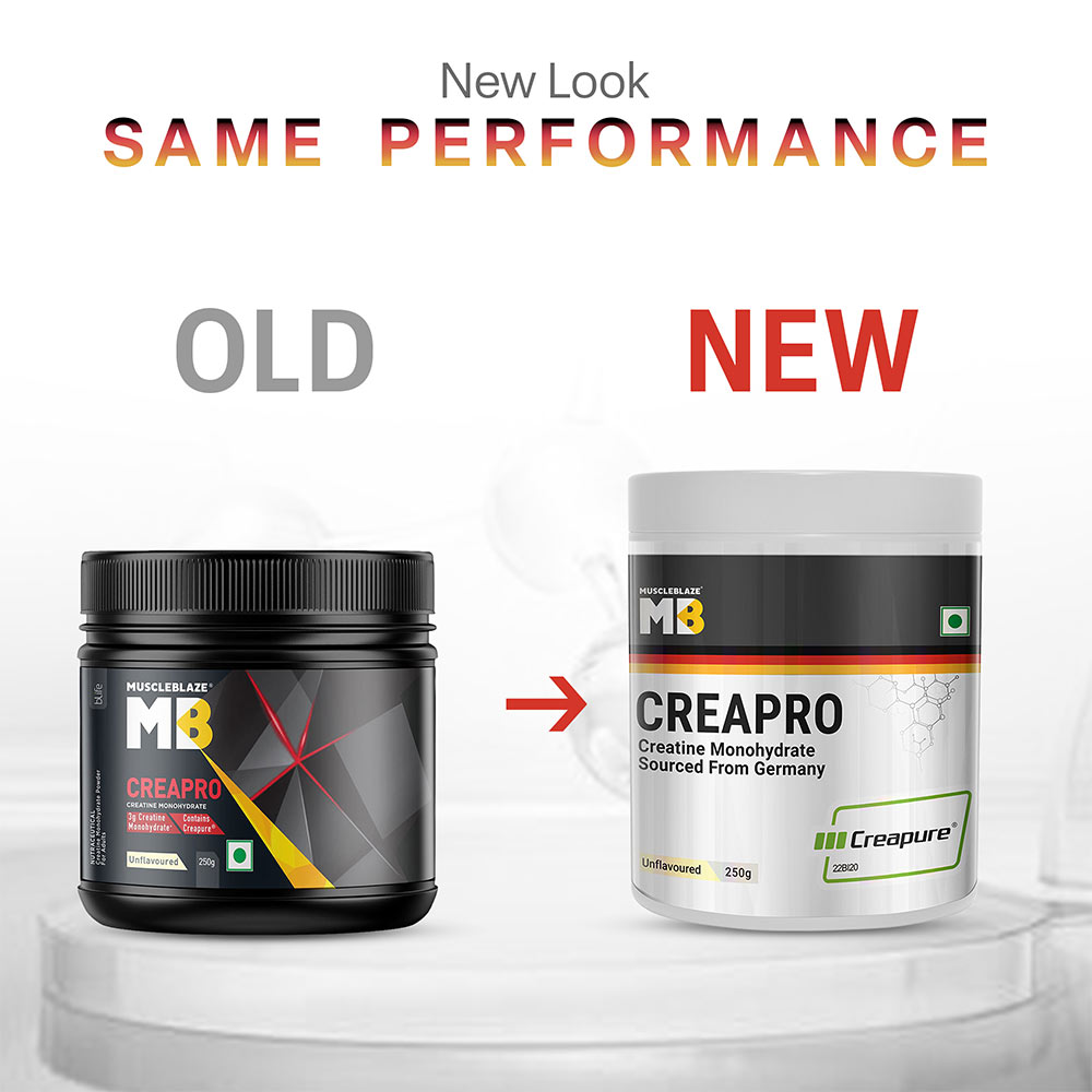1 - MuscleBlaze CreaPRO Creatine with Creapure® Powder from Germany,  0.55 lb  Unflavoured