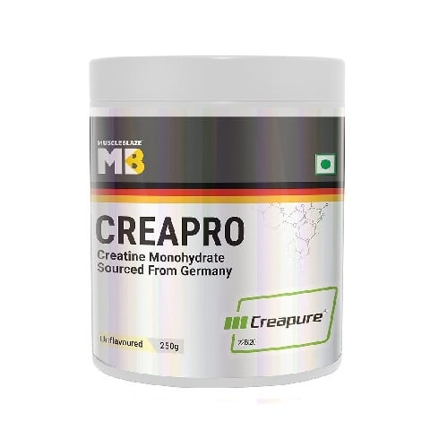 7 - MuscleBlaze CreaPRO Creatine with Creapure® Powder from Germany,  Unflavoured  0.55 lb 