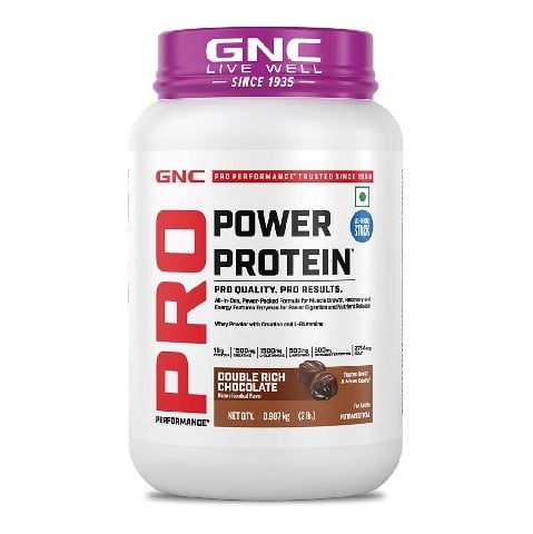 1 - GNC Pro Performance Power Protein,  2 lb  Double Rich Chocolate 