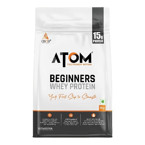 1 - AS-IT-IS Nutrition ATOM Beginners Whey Protein, 2.2 lb French Vanilla