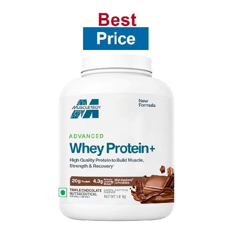 MuscleTech Advanced Whey Protein+,,  3.99 lb  Triple Chocolate 