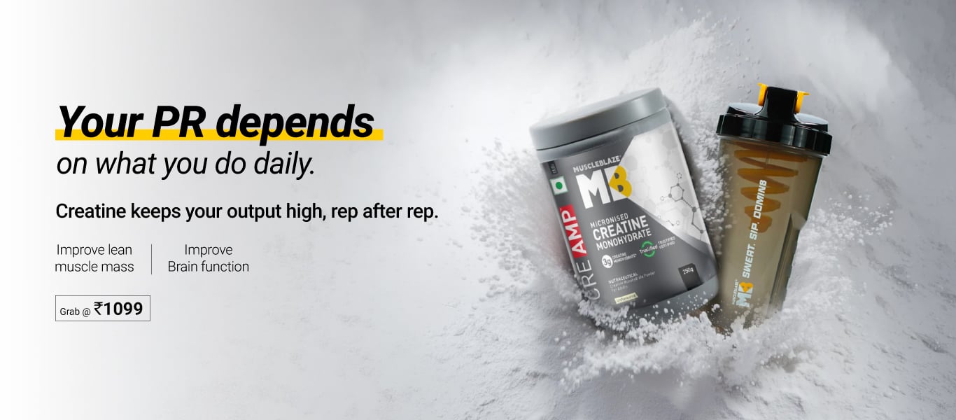 250g Creatine CreAMP & Shaker Combos - Grab @ Rs. 1099