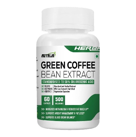 1 - NutriJa Green Coffee Bean Extract 500mg,  60 capsules 