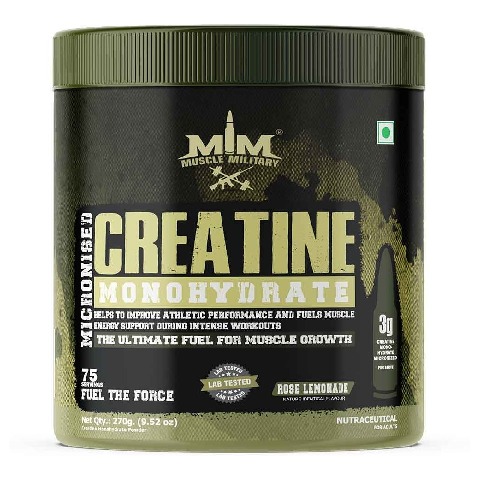 1 - Muscle Military Micronised Creatine Monohydrate,  Rose Lemonade  0.59 lb 