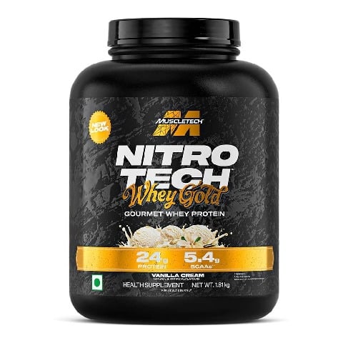 1 - MuscleTech Nitrotech Whey Gold,  4 lb  French Vanilla Cream 