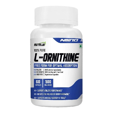 1 - NutriJa L-Ornithine 500mg, 60 capsules