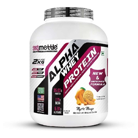 1 - Getmymettle Alpha Whey Protein, 4.4 lb Mystic Mango