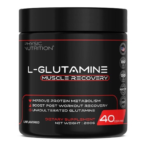 1 - Physic Nutrition L-Glutamine, 0.44 lb Unflavoured