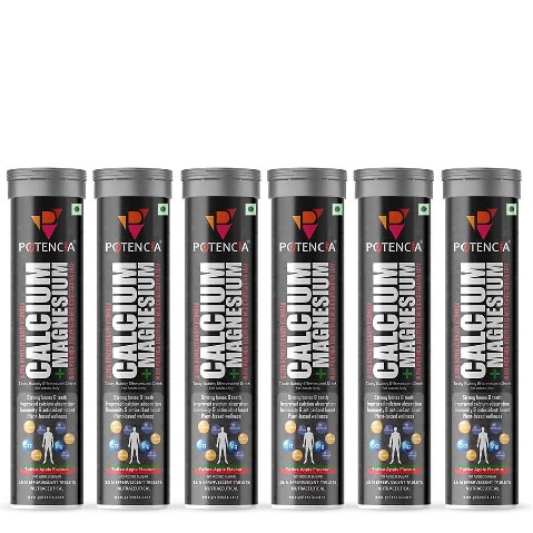 1 - Potencia Calcium + Magnesium Effervescent, 15 tablet(s) Toffee Apple