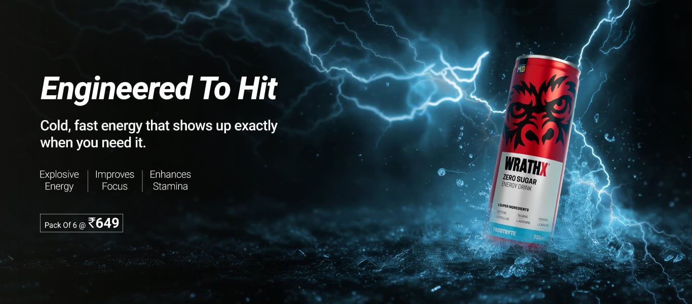 MuscleBlaze WrathX Energy Drink 335 ml Frostbyte (Pack of 6) @ 649