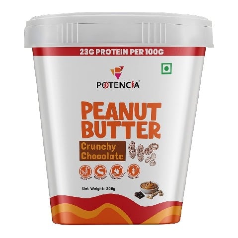 1 - Potencia Peanut Butter,  200 g  Crunchy Chocolate 