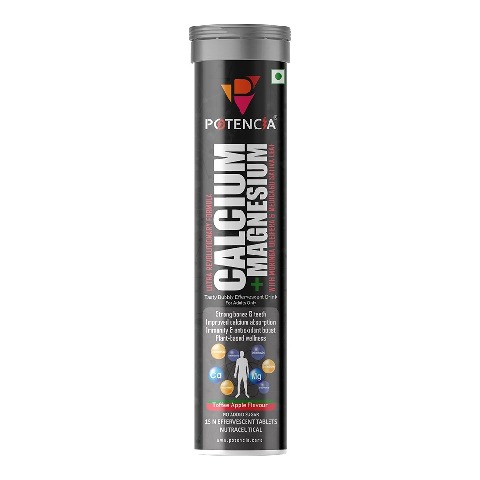 1 - Potencia Calcium + Magnesium Effervescent, 15 tablet(s) Toffee Apple
