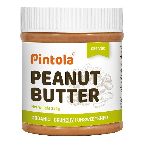1 - Pintola Organic Peanut Butter, 0.350 kg Crunchy