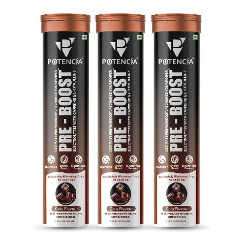 1 - Potencia Pre - Boost Effervescent,  15 tablet(s)  Cola (Pack of 3) 