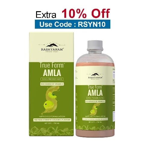 Rasayanam Pure Amla Juice,  Natural  750 ml 